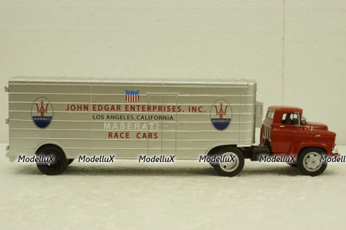 Gmc Truck Car Transporter "John Edgar Enterprises" Maserati 1956, 450918200, Schuco 1:43