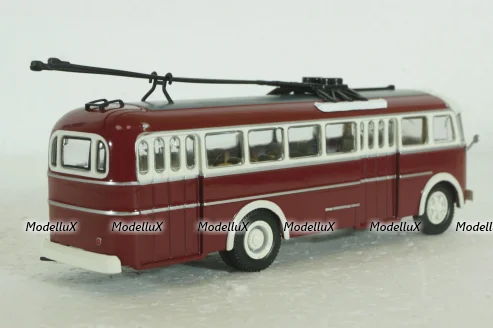 Ikarus 60T, троллейбус  red,  Kultovni Autobusy Minule Ery 1:72