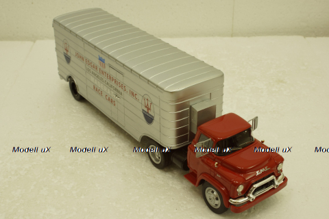 Gmc Truck Car Transporter "John Edgar Enterprises" Maserati 1956, 450918200, Schuco 1:43