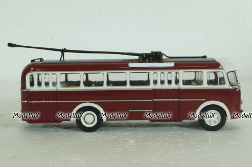 Ikarus 60T, троллейбус  red,  Kultovni Autobusy Minule Ery 1:72