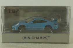 Porsche 911 GT3  2017 blue, 870067324, Minichamps 1:87