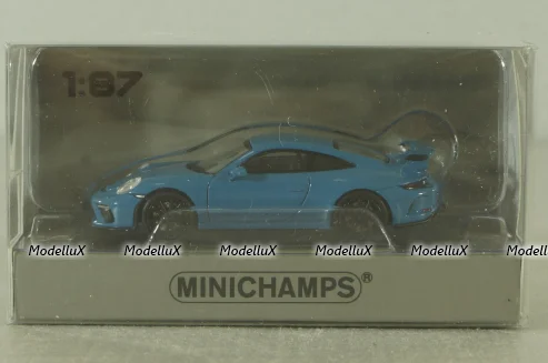 Porsche 911 GT3  2017 blue, 870067324, Minichamps 1:87