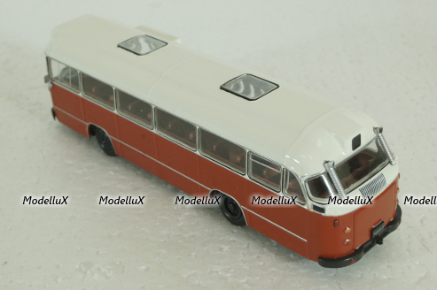Magirus-Deutz Saturn II, red/white,  Kultovni Autobusy Minule Ery 1:72