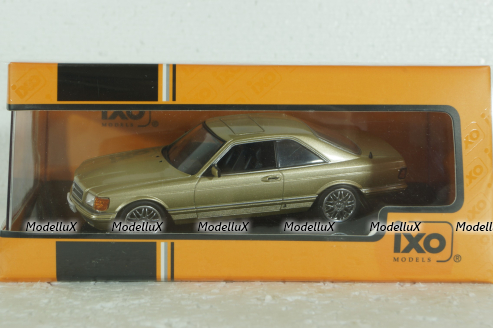 Mercedes 560 SEC Coupe (C126) 1981 golden, CLC537, IXO 1:43  