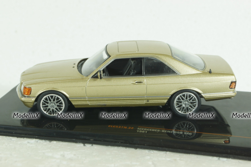 Mercedes 560 SEC Coupe (C126) 1981 golden, CLC537, IXO 1:43  