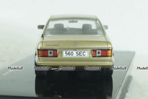 Mercedes 560 SEC Coupe (C126) 1981 golden, CLC537, IXO 1:43  