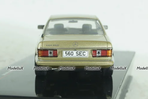 Mercedes 560 SEC Coupe (C126) 1981 golden, CLC537, IXO 1:43  
