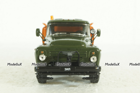 Зил-130 КО-002  Поливомоечная, Хаки/оранж,  Автомобиль на службе №80 1:43
