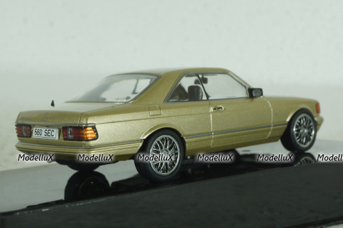 Mercedes 560 SEC Coupe (C126) 1981 golden, CLC537, IXO 1:43  