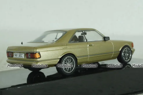 Mercedes 560 SEC Coupe (C126) 1981 golden, CLC537, IXO 1:43  