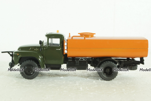 Зил-130 КО-002  Поливомоечная, Хаки/оранж,  Автомобиль на службе №80 1:43
