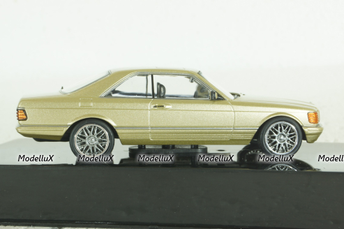 Mercedes 560 SEC Coupe (C126) 1981 golden, CLC537, IXO 1:43  