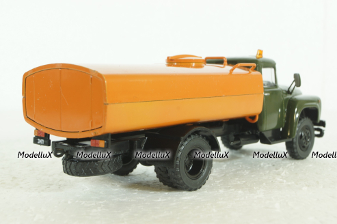 Зил-130 КО-002  Поливомоечная, Хаки/оранж,  Автомобиль на службе №80 1:43