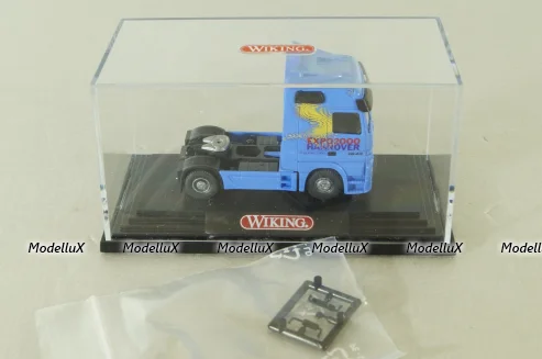 Mercedes Actros solo tractor EXPO 2000, blue 50801, Wiking 1:87