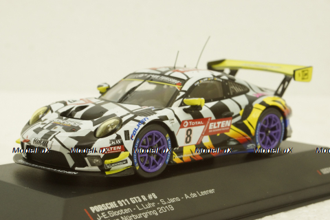 Porsche 911 GT3 R #8 24h Nürburgring 2019 Iron Force, LEGT43012, IXO 1:43