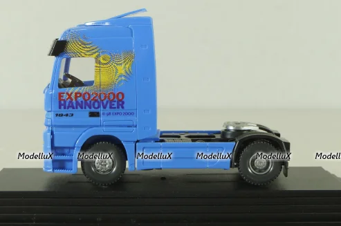 Mercedes Actros solo tractor EXPO 2000, blue 50801, Wiking 1:87