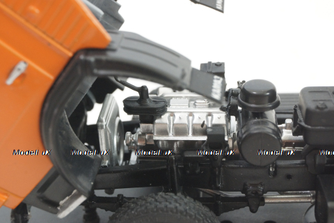 Камаз-5511, самосвал, оранжевый/серый, Конверсия 1:43