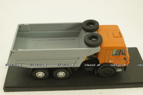 Камаз-5511, самосвал, оранжевый/серый, Конверсия 1:43