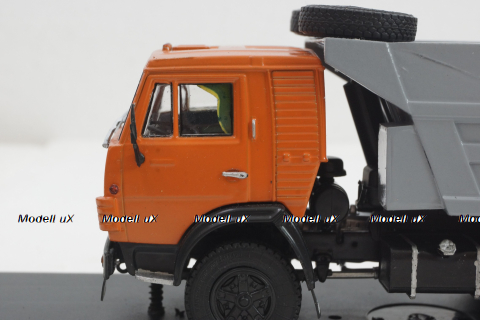 Камаз-5511, самосвал, оранжевый/серый, Конверсия 1:43