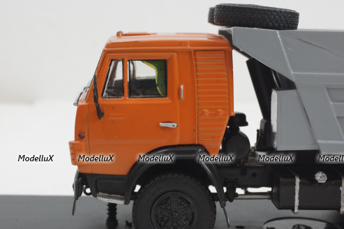 Камаз-5511, самосвал, оранжевый/серый, Конверсия 1:43