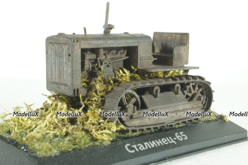 Сталинец-65 трактор, заброшенный, Modellux 1:43