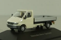 Mercedes Sprinter truck (W901) 1995, white/grey, B66000031, Herpa 1:87