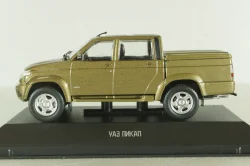 Уаз-23632 пикап 2008, коричневый, ALN003, Автолегенды. Новая эпоха №3, 1:43