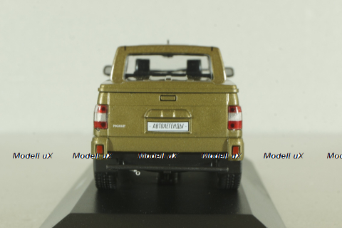 Уаз-23632 пикап 2008, коричневый, ALN003, Автолегенды. Новая эпоха №3, 1:43