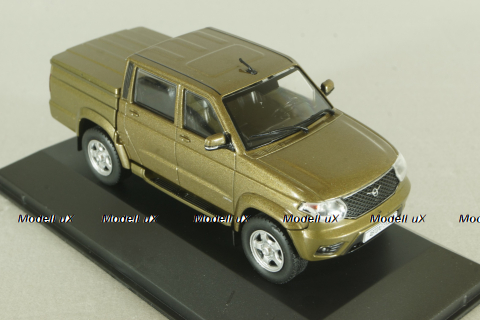 Уаз-23632 пикап 2008, коричневый, ALN003, Автолегенды. Новая эпоха №3, 1:43