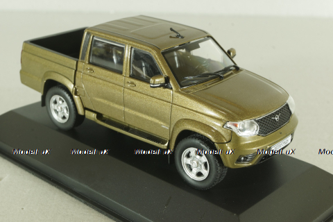 Уаз-23632 пикап 2008, коричневый, ALN003, Автолегенды. Новая эпоха №3, 1:43