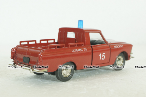 Москвич-Пикап, пожарный, Агат 1:43 