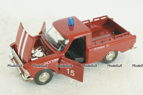 Москвич-Пикап, пожарный, Агат 1:43 