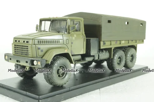 Краз-6322 с тентом, камуфляж, Modellux 1:43