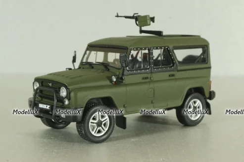 Уаз-3153Г (ТС-3132) Гусар 2013, хаки,  AUNS007, Автолегенды, Уаз на службе №7, 1:43