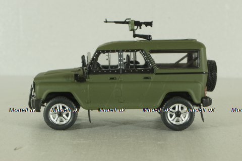 Уаз-3153Г (ТС-3132) Гусар 2013, хаки,  AUNS007, Автолегенды, Уаз на службе №7, 1:43
