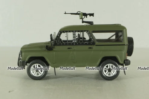 Уаз-3153Г (ТС-3132) Гусар 2013, хаки,  AUNS007, Автолегенды, Уаз на службе №7, 1:43