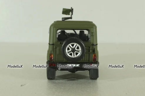 Уаз-3153Г (ТС-3132) Гусар 2013, хаки,  AUNS007, Автолегенды, Уаз на службе №7, 1:43