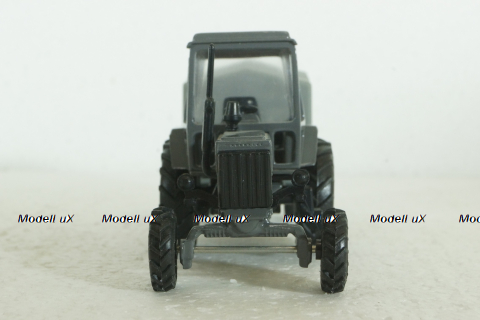 МТЗ-80, Беларусь, трактор с прицепом, серый, Агат 1:43