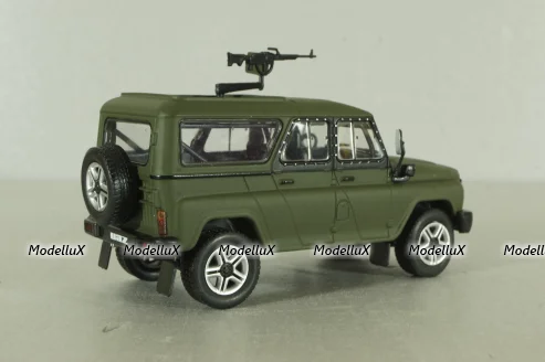 Уаз-3153Г (ТС-3132) Гусар 2013, хаки,  AUNS007, Автолегенды, Уаз на службе №7, 1:43