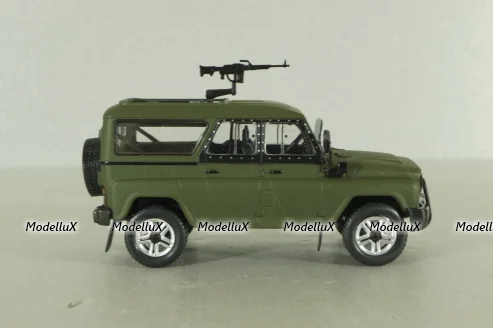Уаз-3153Г (ТС-3132) Гусар 2013, хаки,  AUNS007, Автолегенды, Уаз на службе №7, 1:43