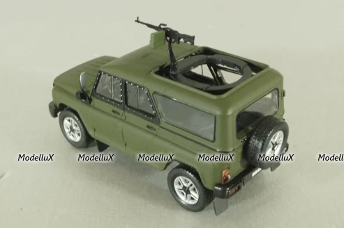Уаз-3153Г (ТС-3132) Гусар 2013, хаки,  AUNS007, Автолегенды, Уаз на службе №7, 1:43
