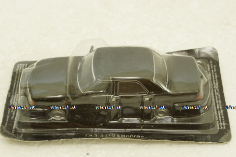 Газ-3110 Волга, черный Автолегенды СССР и Соцстран №189 1:43