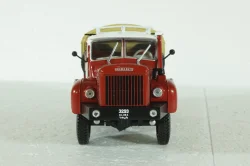 Berliet GBC 8M 6x6 Truck Telonato 3-ASSI, red, G111A003, Berliet Collection #003, Hachette 1:43