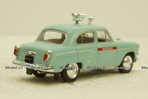 Москвич-407 Милиция голубой, Автолегенды Спецвипуск №3 1:43