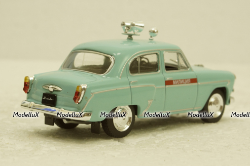Москвич-407 Милиция голубой, Автолегенды Спецвипуск №3 1:43