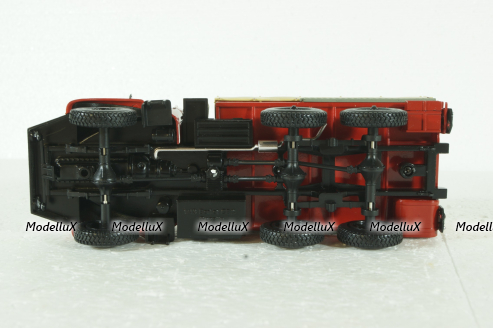 Berliet GBC 8M 6x6 Truck Telonato 3-ASSI, red, G111A003, Berliet Collection #003, Hachette 1:43