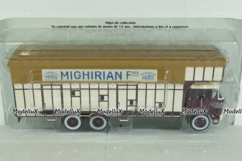 Berliet GPRK10 Truck Mighirian Freres 3-ASSI 1955, Berliet Collection, Hachette 1:43