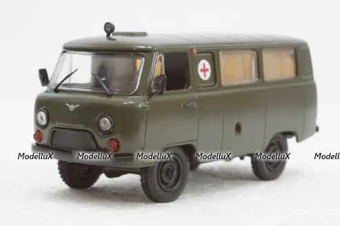 Уаз-452А Медицинский хаки, Автолегенды СССР и Соцстран №244 1:43