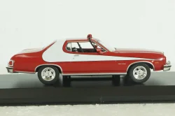 Ford Gran Torino  from movie Starsky & Hutch 1976 red/white, 86442, Greenlight 1:43