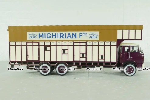 Berliet GPRK10 Truck Mighirian Freres 3-ASSI 1955, Berliet Collection, Hachette 1:43